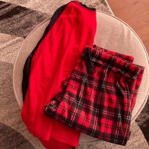 Men’s’ Fleece Pajamas Size L